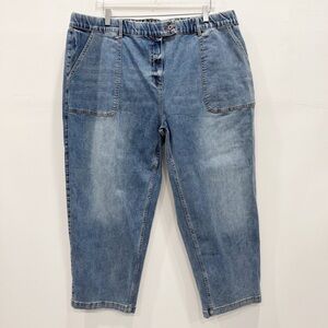 Universal Standard Light Wash Crop Jeans Size Large 22-24